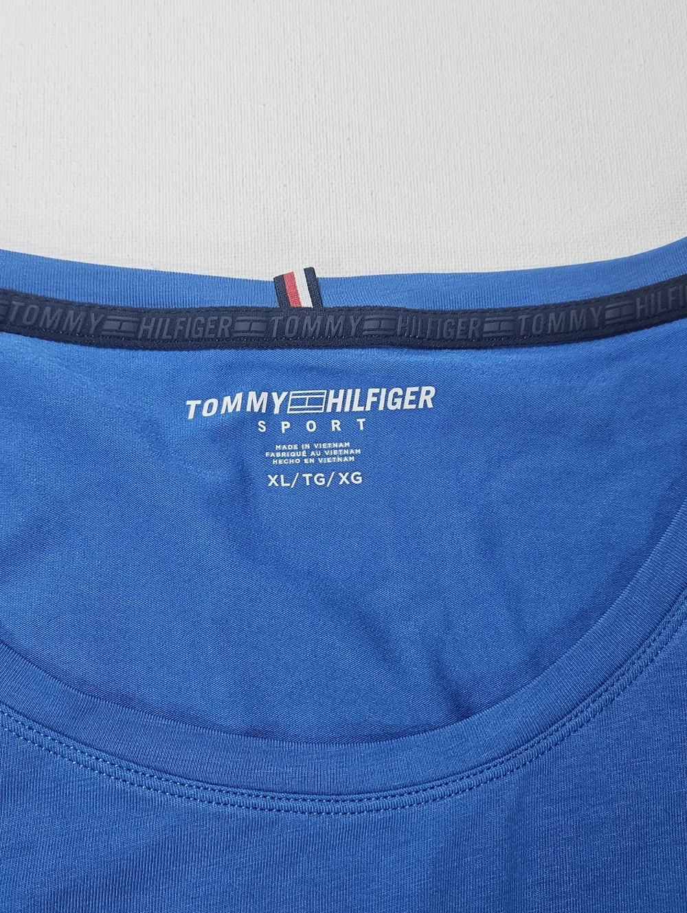 NWT Tommy Hilfiger Sport Tank Top Womens Size XL Blue Ruched Hem Beach‎ 90s